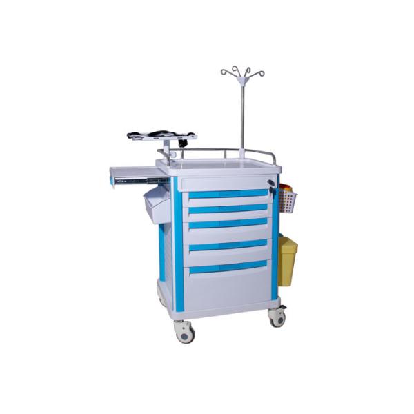 Buy Mobile Emergency Cart , Hospital Ward Crash Trolley With Drawers at wholesale prices