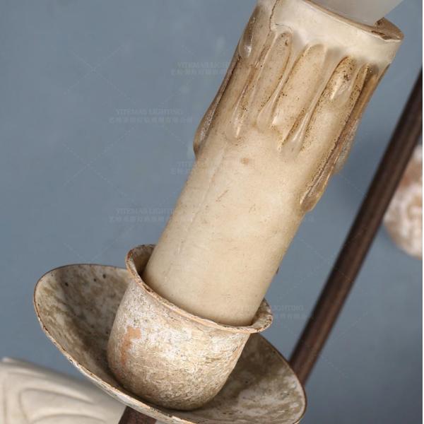 Retro bird wall lamp french vintage white wood wall sconce rustic wall lamp (WH-VR-70)