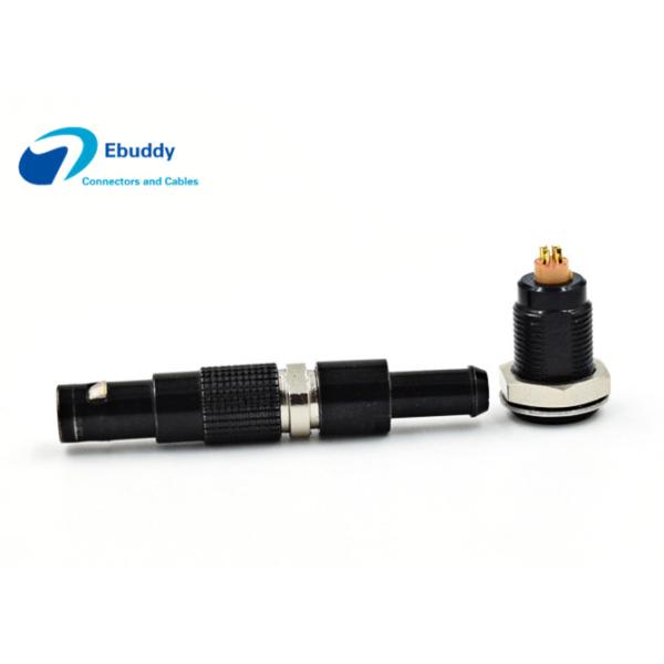 Black Chormed Lemo 00B M7 4pin Metal Connectors FGG.00.304/EGG.00.304