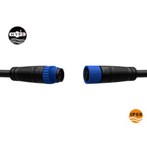 3 Pin IP68 Overmolded M15 Connector Molded With Cable