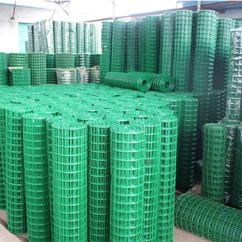 12 Gauge Vinyl Coated Welded Wire Fencing with Galvanized Steel Wire 3.7-50m Length