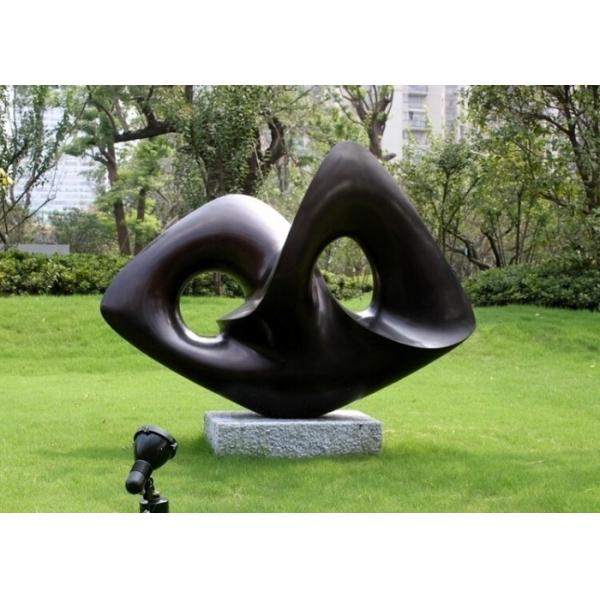 Buy Hotel Customized Outdoor Stainless Steel Abstract Ribbon Metal Sculpture at wholesale prices