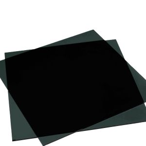 tempered black tinted glass