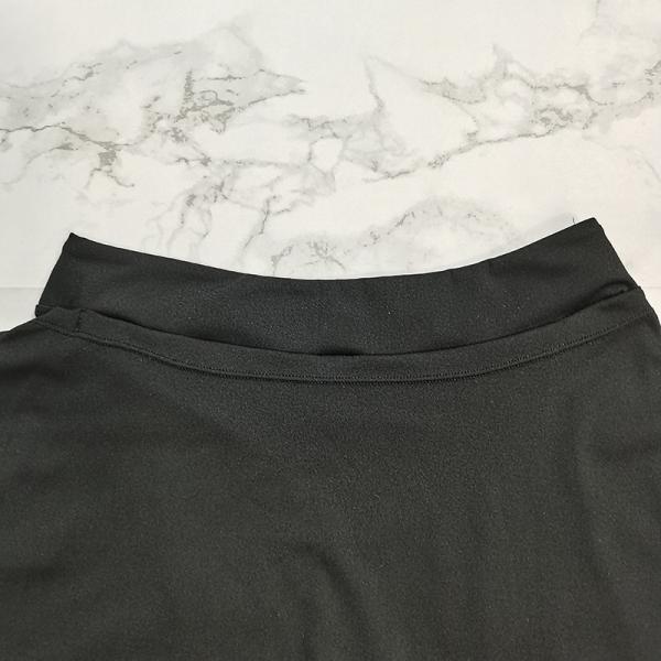 Black Nylon Womens Tennis Skirt Active Stretch Sport Ladies Golf Skorts