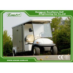 White 2 Passenger Electric Food Cart