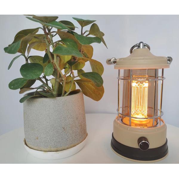 Vintage Rechargeable Led Camping Lantern Lights For Tents Table Decoration