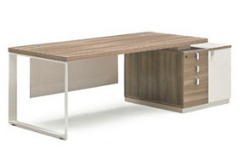 modern office wood manager table furniture in warehouse