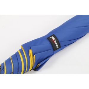 China 30 Inch Black&Yellow Double Canopy Golf Umbrella With Custom Logo Printing on sale