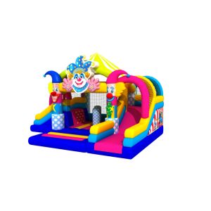 Manufacturer Inflatable Bouncy House With Slide Clown Inflatable Combo