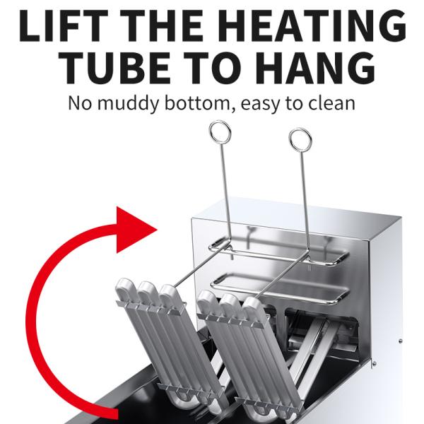 Intelligent Computer Control Silver Deep Fryer with Automatic Temperature and Lifting