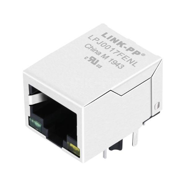 China LPJ0017FENL 100 Base-T Single Port RJ45 Modular Connector With Transformer Tab Down Green/Yellow LED on sale China LPJ0017FENL 100 Base-T Single Port RJ45 Modular Connector With Transformer Tab Down Green/Yellow LED on sale