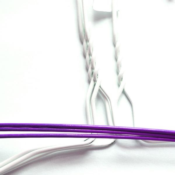 2.2mm Hanger Height Galvanized Steel Wire Hangers for Clothing Storage