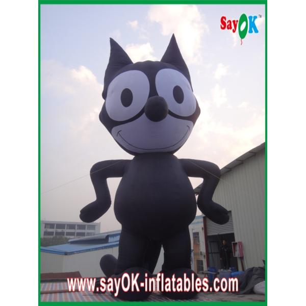 Buy Inflatable Black Cat / Strong Oxford Cloth Inflatable Animal Cartoon Height 8m at wholesale prices