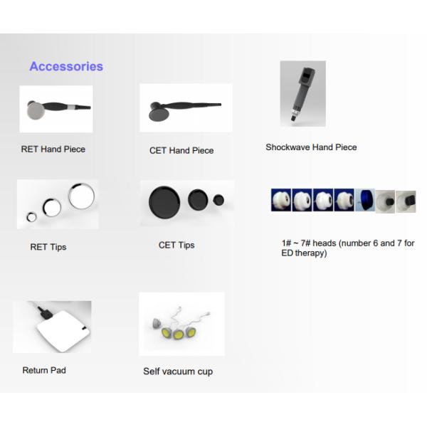 Capacitive And Resistance RF Beauty Equipment Ems Shockwave Machine