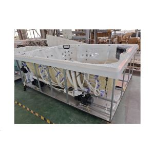 8-Person Rectangle Outdoor Hottubs Acrylic Freestanding Bathtub