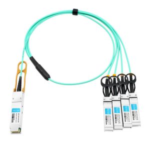 Quality Avaya/Nortel AA1404041-E6 Compatible 10m (33ft) 40G QSFP+ to Four 10G SFP+ Active Optical Breakout Cable for sale