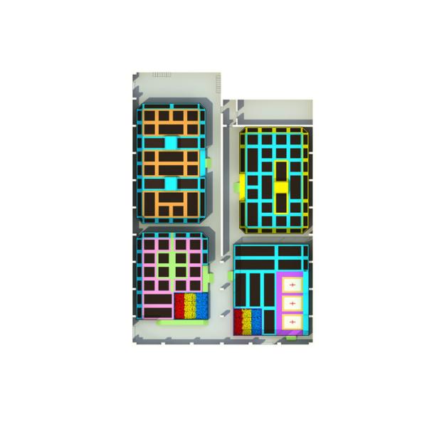 Buy Residential Area Children Foam Trampoline Fun Park at wholesale prices