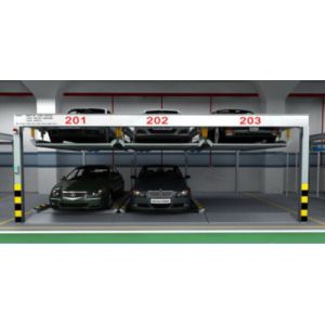 Quality Underground Automated Smart Puzzle Car Parking System Two Levels for sale