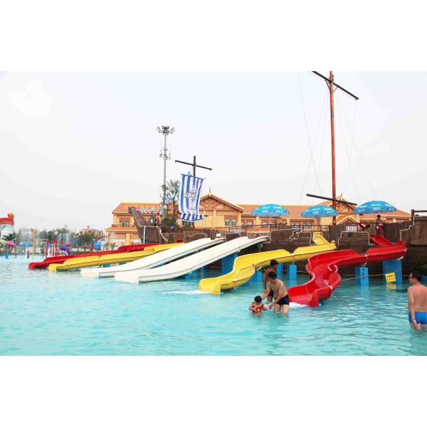 Fiberglass Kids’ Wide Water Slide, 5.0m Height Slides for Water Park