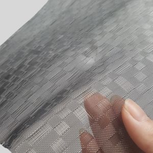 Shade Screens Glass Laminated Wire Mesh With Black Color Copper Wire / Stainless Steel Wire