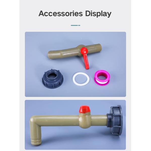 Non Leakage Water Tank Hose Replacement Connector Fitting for Custom S60 X 6 IBC Tank