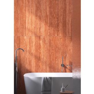 Quality Natural Polished Honed Red Travertine Slabs for Indoor Floor 60*120 Occasion Outdoor for sale