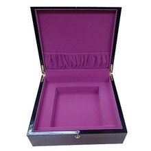 Quality custom logo piano finish wood jewellery packaging for sale