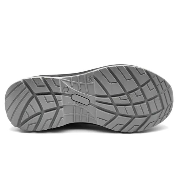 Low Cut Suede Leather Shoes Grey Steel Toe Waterproof Shoes S3