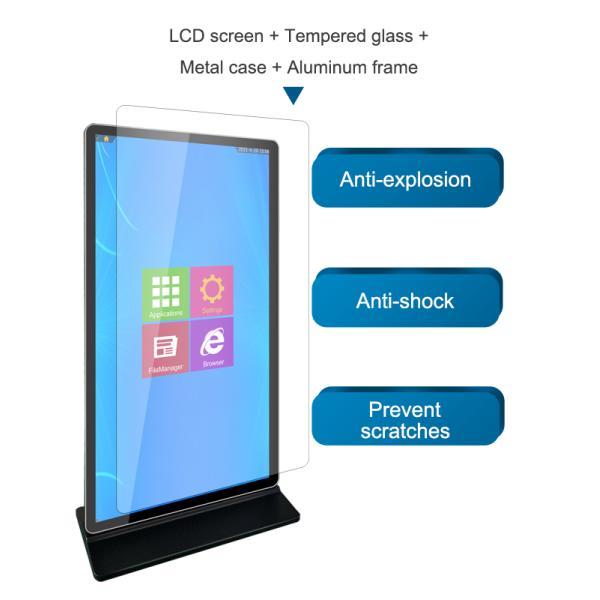 65 Inch Android 9.1 4K HD Digital Marketing Screens LOGO Printed