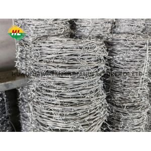 30feet Length Galvanized Barbed Wire 25kg Roll For Agriculture