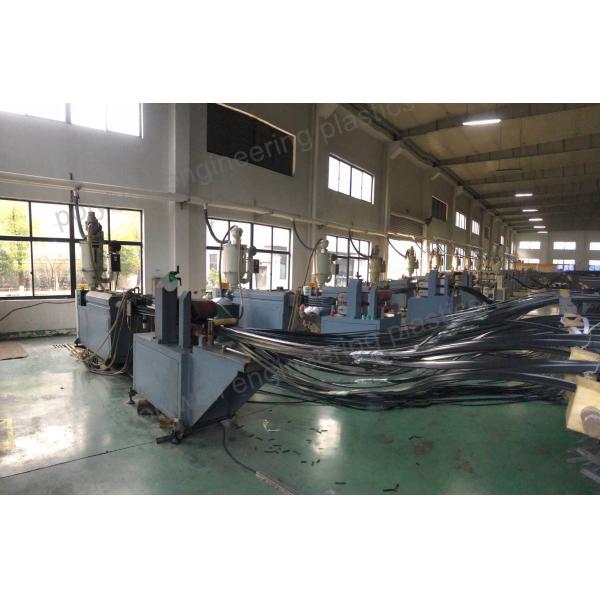 PA66 GF25 Strip Single Screw Plastic Extruder Machine For Thermal Barrier Aluminum Profile