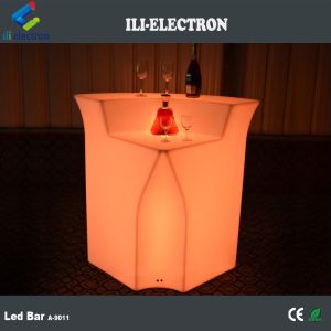 Rechargeable plastic portable led bar table