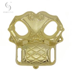 Gold Plating Coffin Ornaments 4#G , Customized Coffins And Caskets Accessories