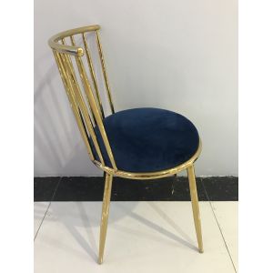 Flexible Smooth 45cm 81.5cm Stainless Steel Dining Chair