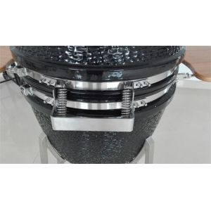 SGS Black Cast Iron Grate Barbeque 24 Inch Kamado Grill