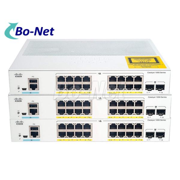 Buy NEW Cisco C1000-16P-2G-L 16x10/100/1000  Ethernet PoE+ports and 2x 1GSFP network Switch  at wholesale prices