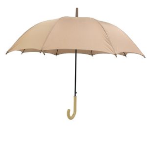 Hot Selling U Ribs Metal Shaft Classic Umbrella Wooden Handle