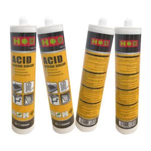 High Flexibility Black Acid Silicone Glass Sealant Glass Metals