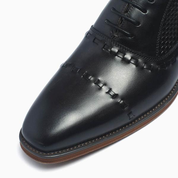 Anti Skid Rubber Outsole Mens Leather Dress Shoes