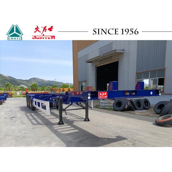 Buy 400KG 45ft Gooseneck Tri Axle Skeleton Semi Trailer at wholesale prices