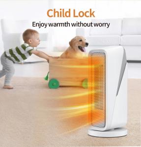 Quality Waterproof Portable Electric Fan Heater With Timer 1-4h Ceramic PTC Heating Element for sale