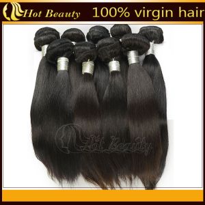 100G Virgin Peruvian Hair Extensions , Silky Straight Human Hair