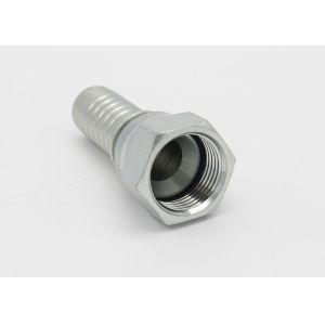 Silver Hydraulic Hose Fitting , JIC Female 74 Degree Cone Seal ( 26711 )
