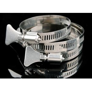 3.8NM Holding Force SUS201 Gas Pipe Clamping American Hose Clamp