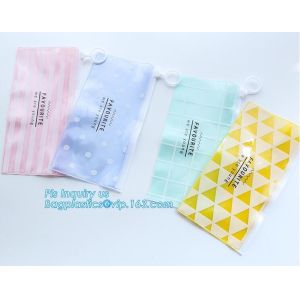 vinyl slider bags/ PVC EVA zipper bag, vinyl toiletry zipper bag pvc slider bag