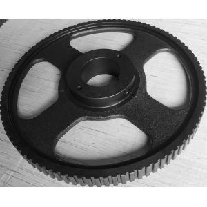 Yellow HT250 Gray Cast Iron Synchronous Wheel Timing Belt Pully
