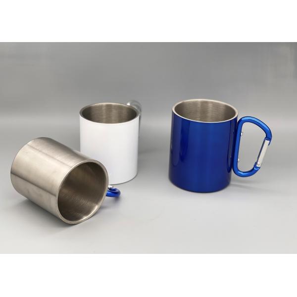 Buy Double Walled Insulated Silver 250ml Camping Cups at wholesale prices