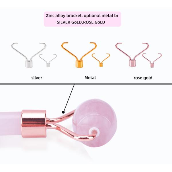 Pink Face Massager Roller , Jade Massager Roller OEM ODM Service