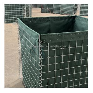 Galvanized Iron Wire 2x2x1 Green Defence Sand Wall Barrier Bastion Security