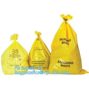 Biodegradable Medical Drawstring medical biohazard waste disposal supplies LDPE